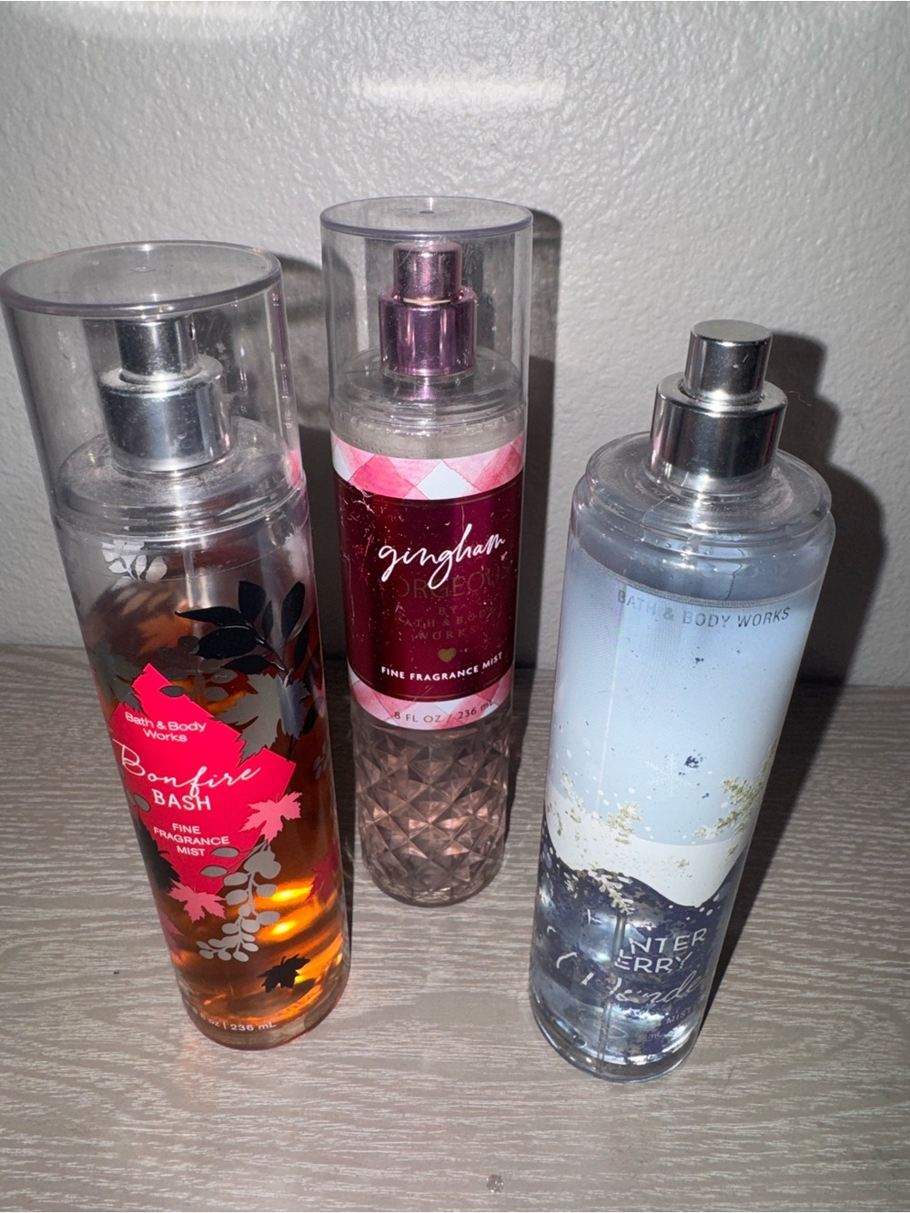 Bath and body works body sprays lot 8oz